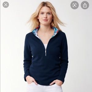 Tommy Bahama Lightweight Aruba 1/2 Zip w Floral